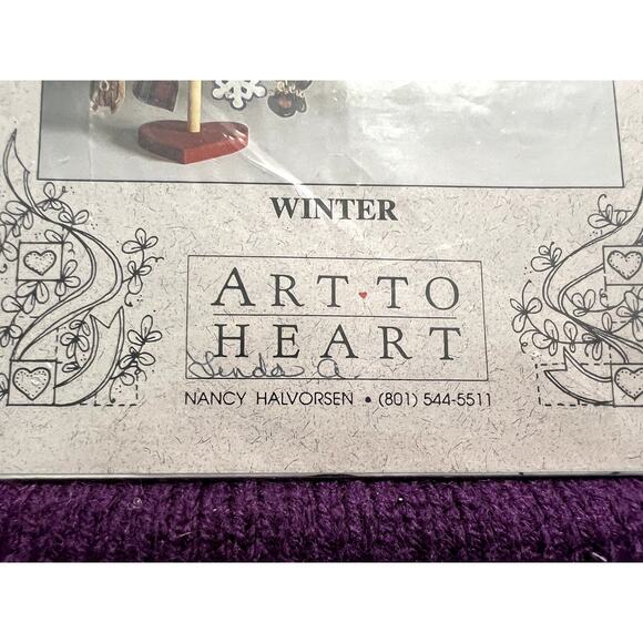 quilt pattern mini quilt blocks seasons of the heart winter quilt and tree - Picture 3 of 7